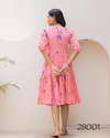 Lucaya Vol 28 Kota Checks Digital Printed Flared Designer One Piece Orders In India
